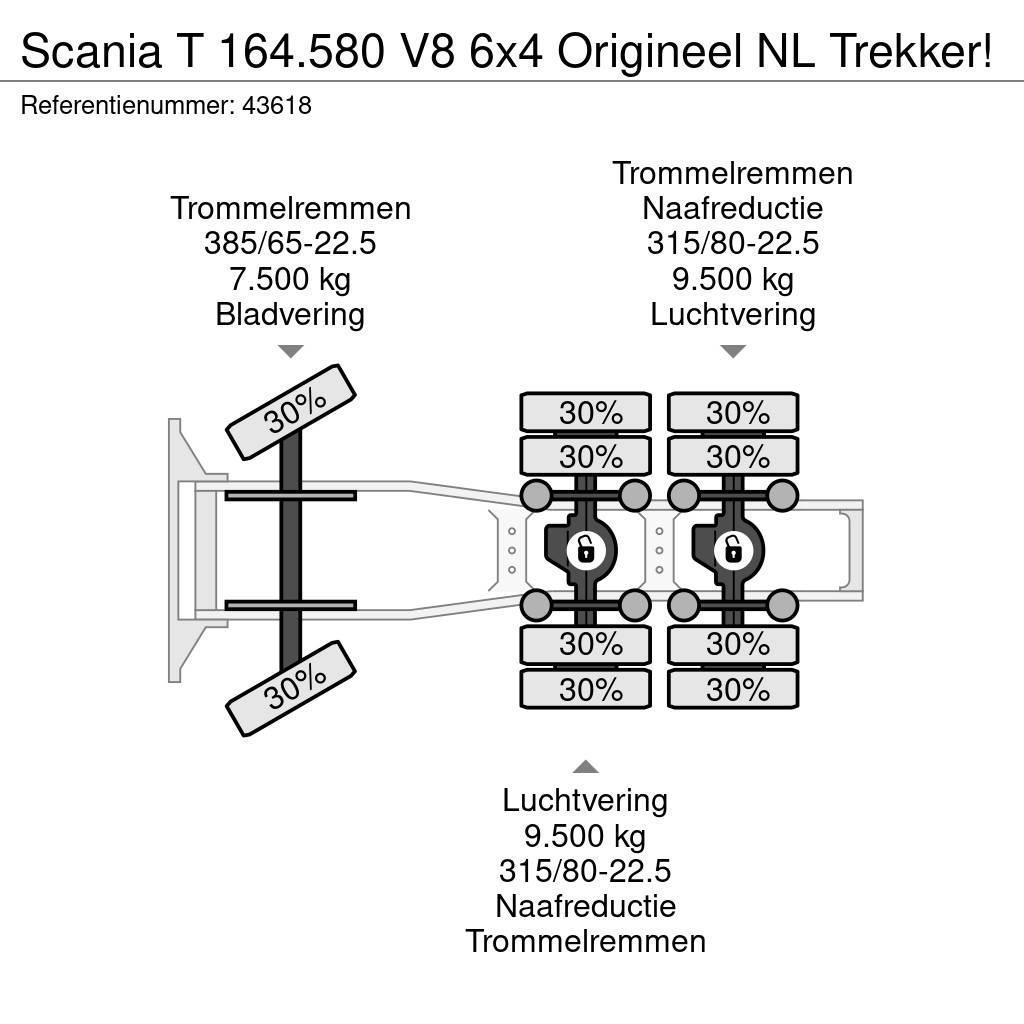 Scania T 164.580 V8 6x4 Origineel NL Trekker! Dragbilar