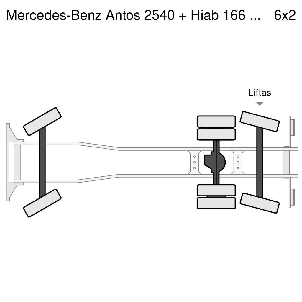 Mercedes-Benz Antos 2540 + Hiab 166 K Pro Allterrängkranar