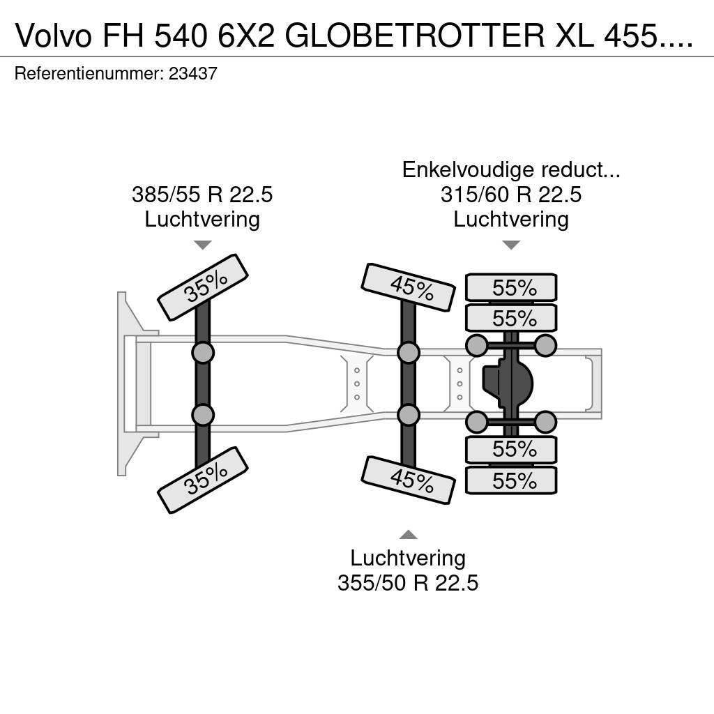 Volvo FH 540 6X2 GLOBETROTTER XL 455.000KM Dragbilar