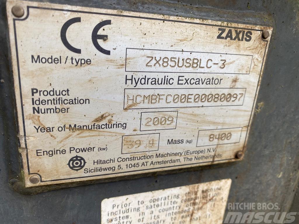 Hitachi ZX 85 US B LC-3 Midigrävmaskiner 7t - 12t