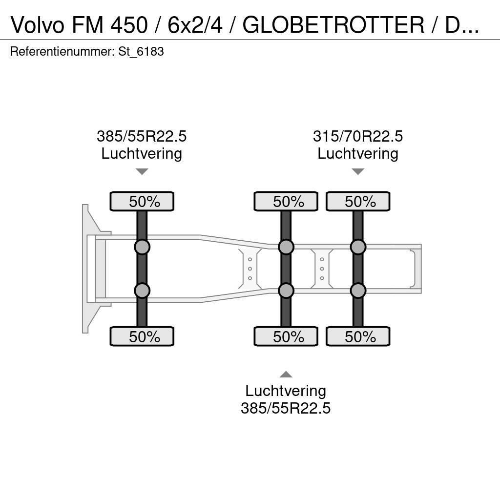 Volvo FM 450 / 6x2/4 / GLOBETROTTER / DYNAMIC STEERING / Dragbilar