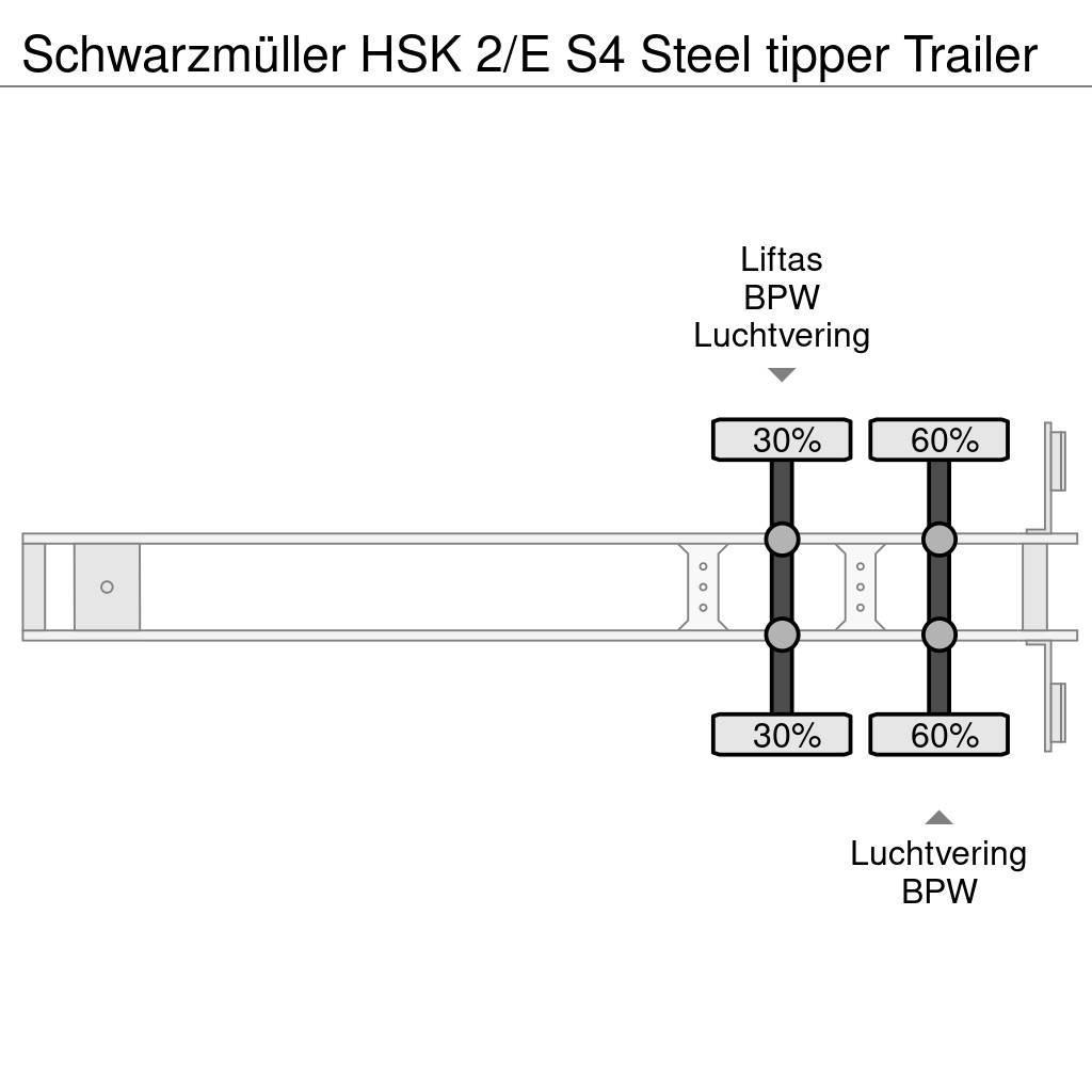 Schwarzmüller HSK 2/E S4 Steel tipper Trailer Tipptrailer