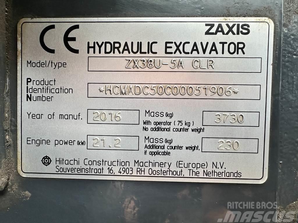 Hitachi ZX38U-5A Bandgrävare