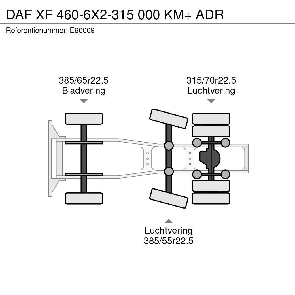 DAF XF 460-6X2-315 000 KM+ ADR Dragbilar