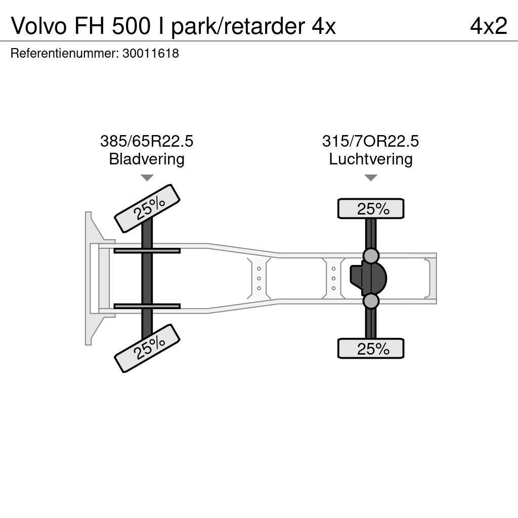 Volvo FH 500 I park/retarder 4x Dragbilar
