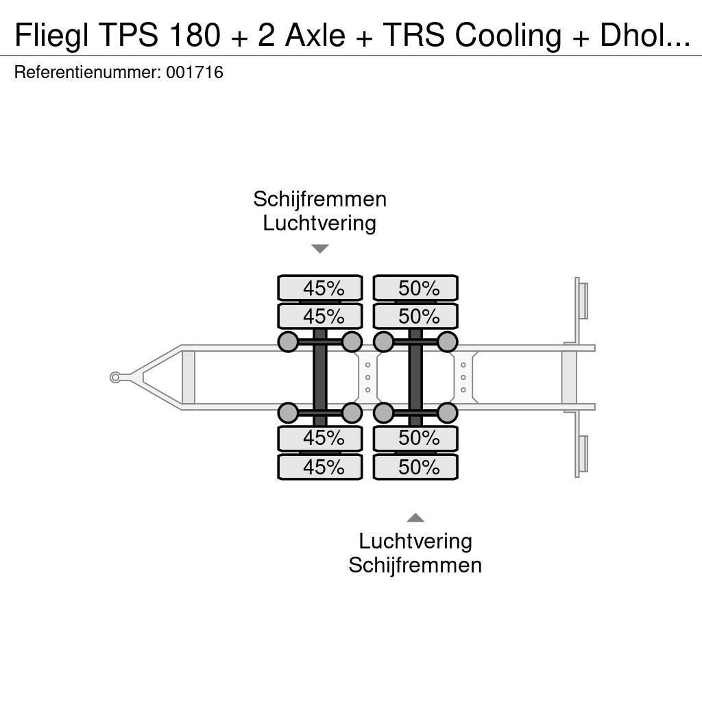 Fliegl TPS 180 + 2 Axle + TRS Cooling + Dhollandia Lift Skåpsläp Kyl/fry/Värme