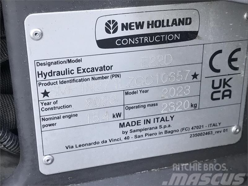 New Holland E22D MINIGRAVER DEMO Mini excavators < 7t (Mini diggers)