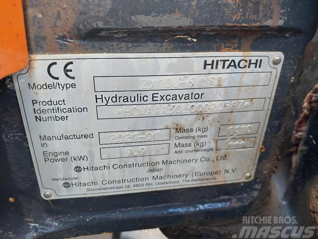 Hitachi ZX10U-6 Minigrävare < 7t