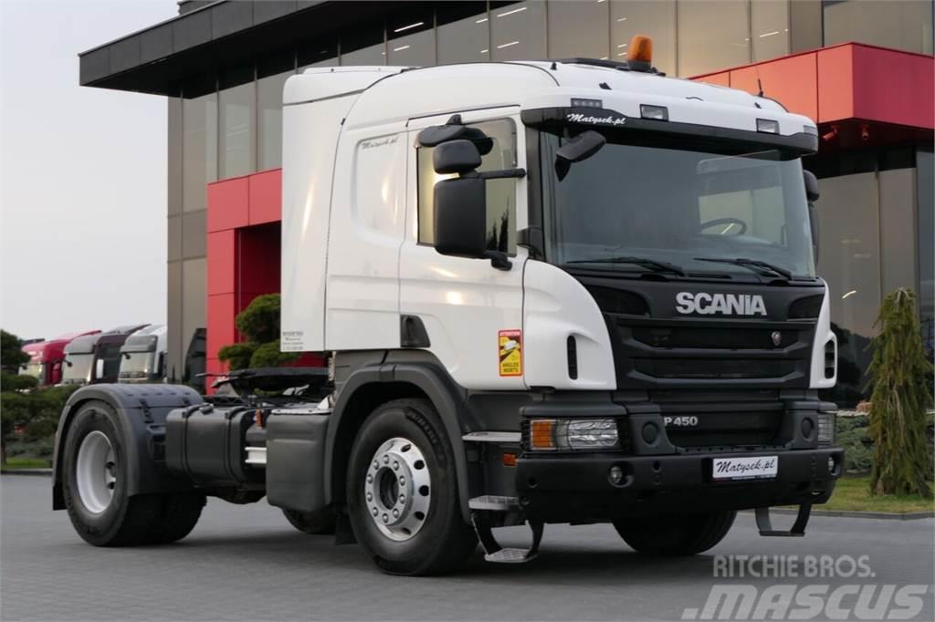 Scania P 450 / RETARDER / HYDRAULIKA / NISKA KABINA / WAG Dragbilar