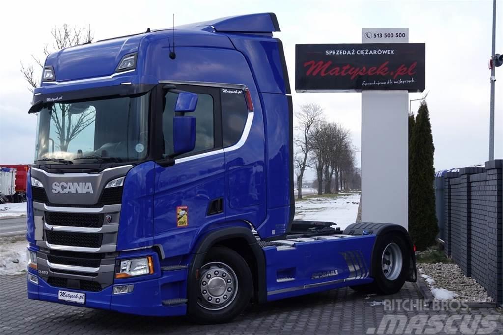 Scania R 450 / RETARDER / OPONY 100 % / EURO 6 / 2018 R Dragbilar