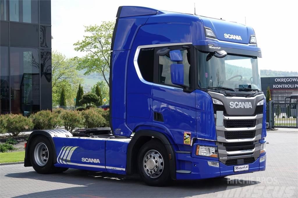 Scania R 450 / RETARDER / NOWY MODEL / 2018 ROK Dragbilar