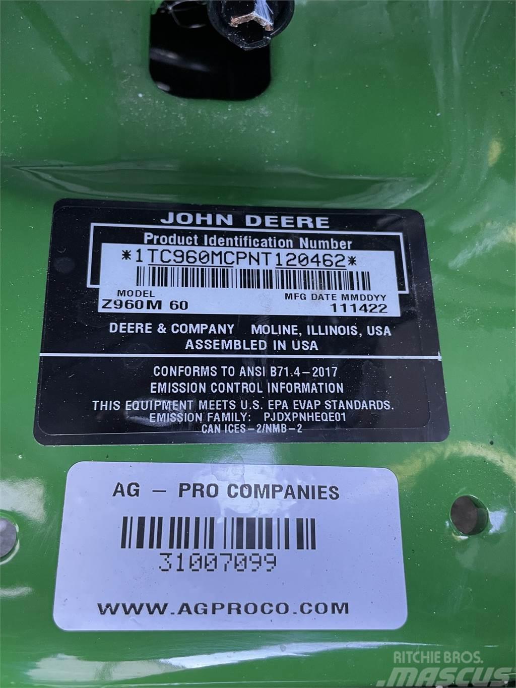 John Deere Z960M Nollsvängare