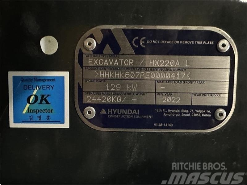 Hyundai HX220AL Bandgrävare