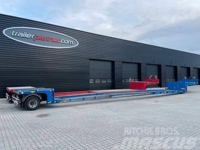 Broshuis 1 axle tiefbett/ 2 x ausziehbar 17.600 mm Låg lastande semi trailer