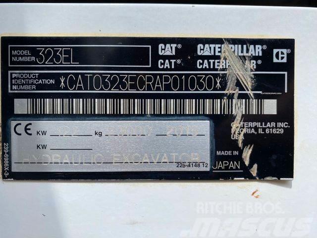 CAT 323EL **BJ2015 *12420H/EPA/ZSA/SW/Hammer Line Bandgrävare