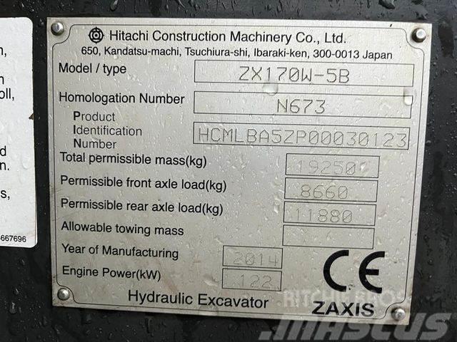 Hitachi ZX 170 W-5B Hjulgrävare