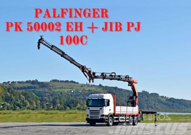 Scania G 490* PK 50002 EH + JIB PJ100C + FUNK /6x4 Kranbilar