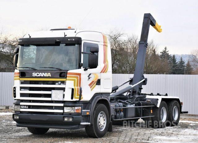 Scania R124 470 Abrollkipper *6x2* Top Zustand ! Lastväxlare/Krokbilar