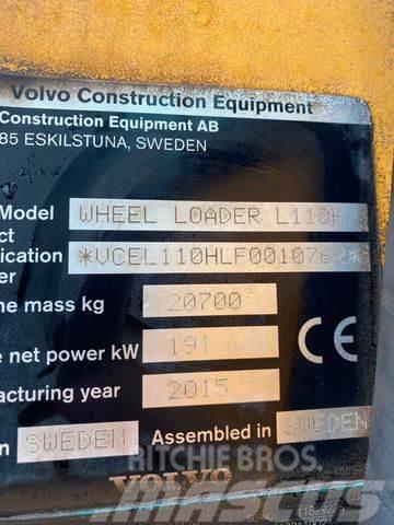 Volvo L110H *BJ. 2015 *15949 H/Klima/*TOP* Hjullastare