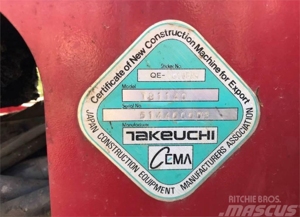 Takeuchi TB1140 Minigrävare < 7t