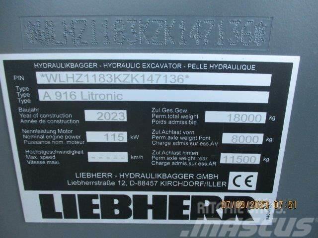 Liebherr A 916 Litronic G6.0-D Hjulgrävare