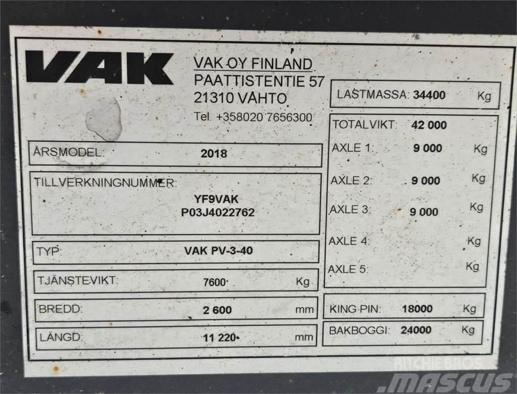 VAK PV-3-40 Övriga Trailers