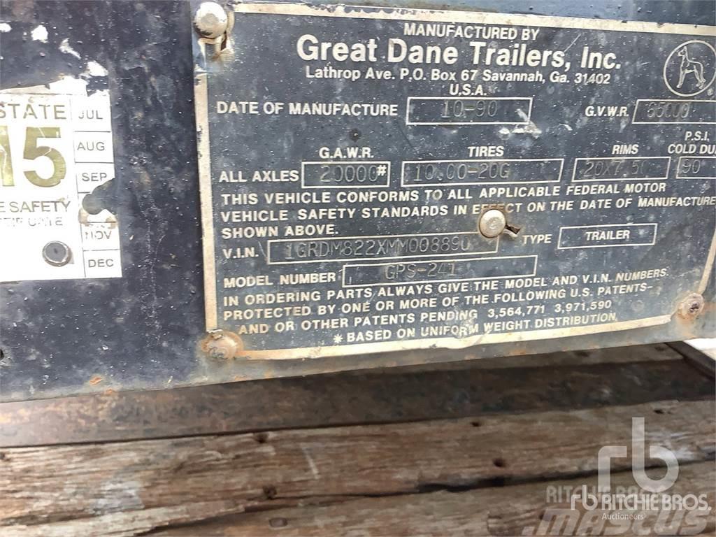 Great Dane 68000 lb 40 ft T/A Flaktrailer