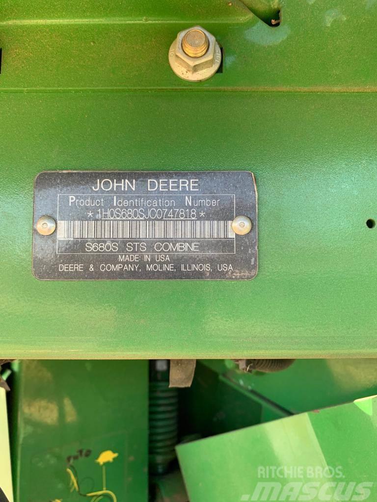 John Deere MIETITREBBIA S 680i Skördetröskor