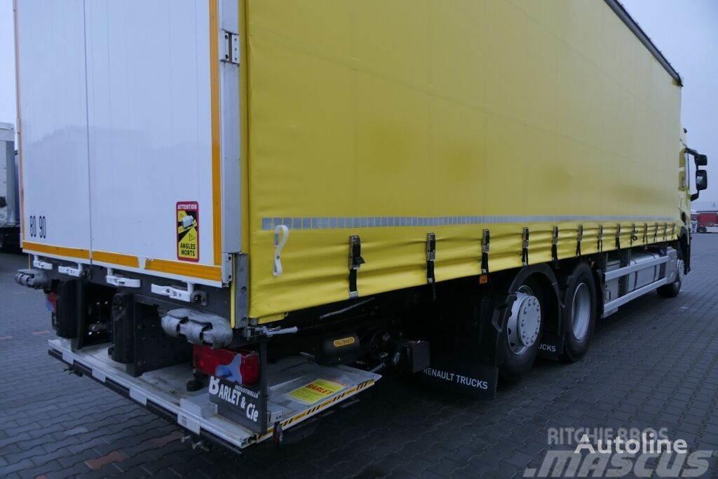 Renault T 460 Curtain side 9,15 m + tail lift Curtainsider trucks