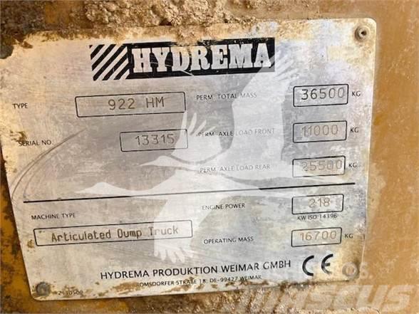 Hydrema 922F Midjestyrd dumper