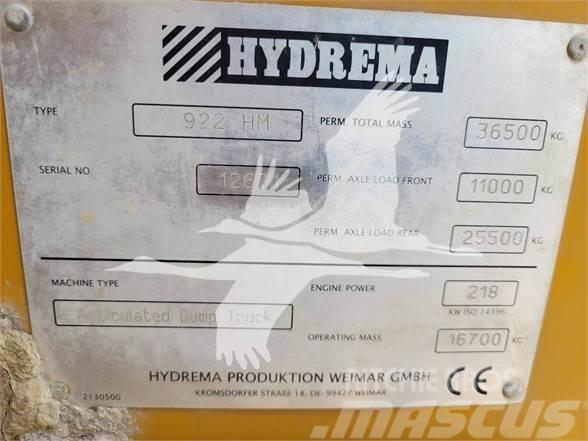 Hydrema 922HM Midjestyrd dumper