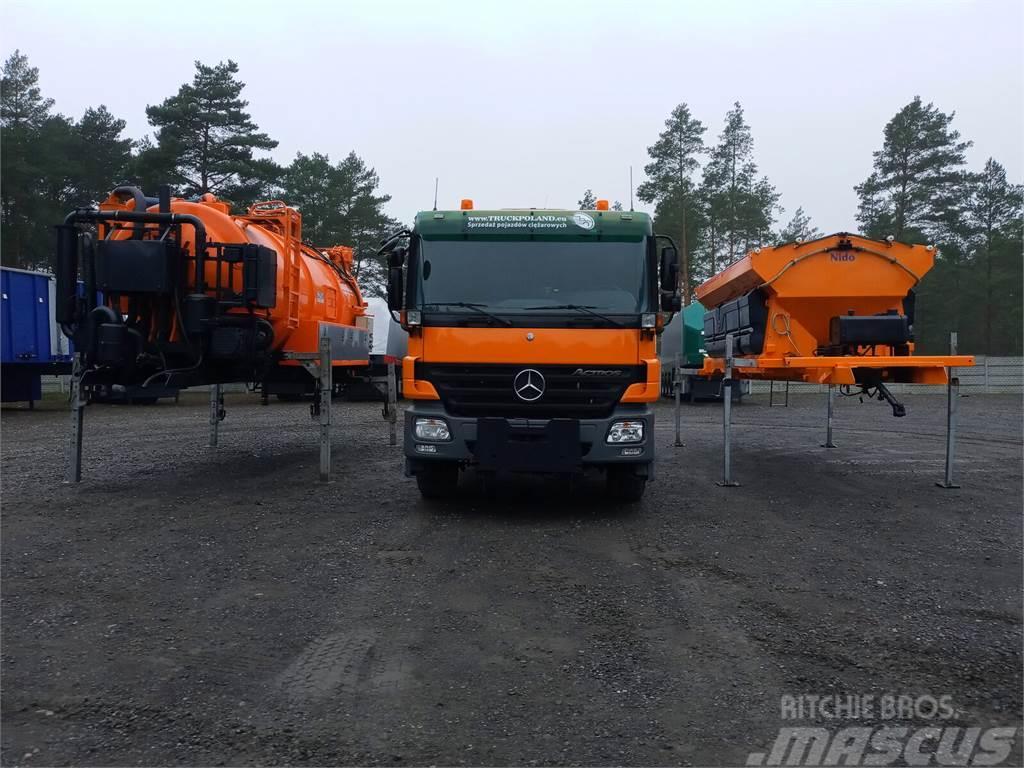 Mercedes-Benz ACTROS 2636 6x4 WUKO + MUT SAND MACHINE FOR CHANNE Slamsugningsbil
