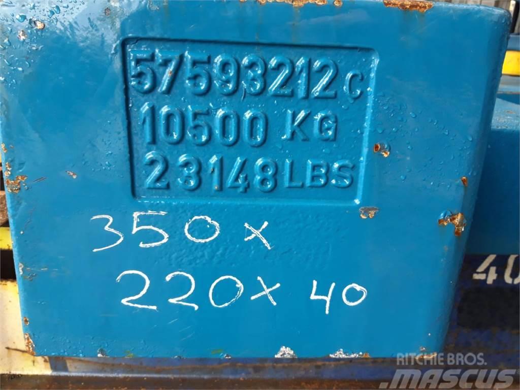 Terex explorer 5800 counterweight 10,5 ton Kranar, delar och tillbehör