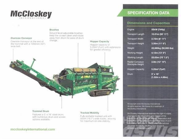 McCloskey 516R-T Sorteringsverk