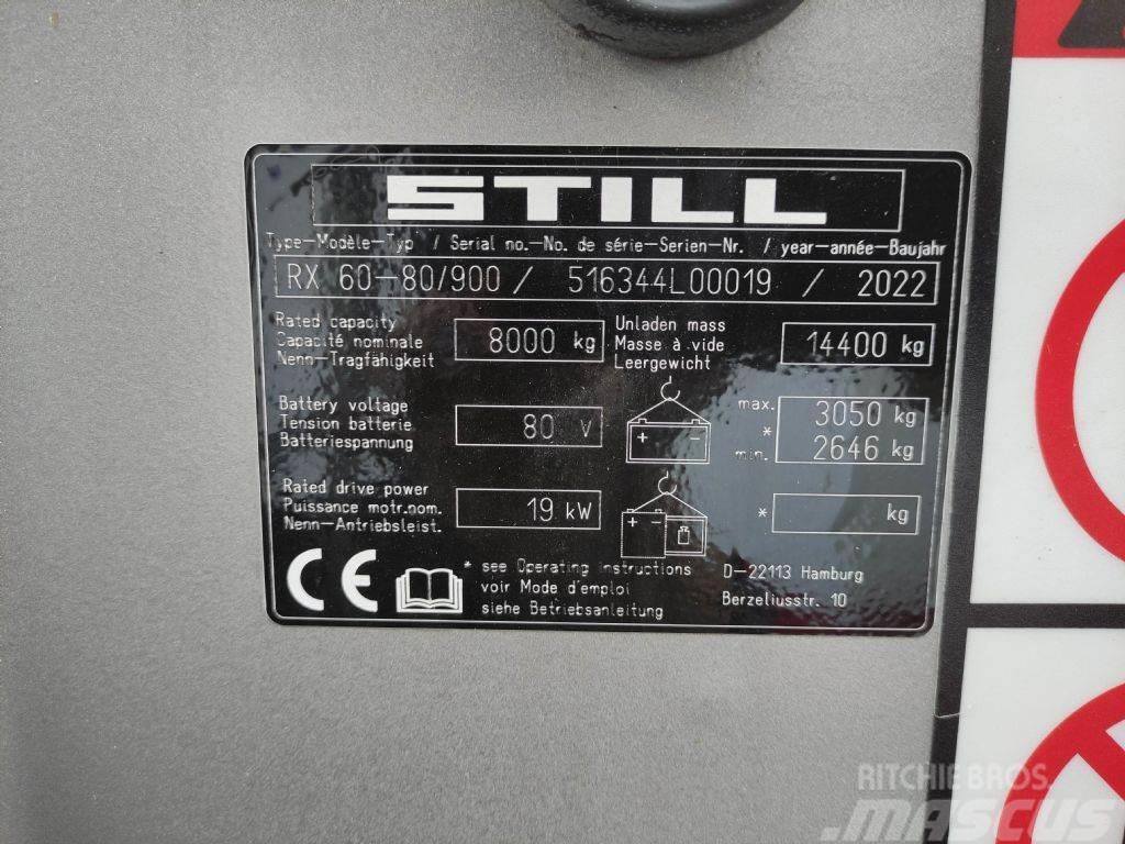 Still RX60-80/900 Elmotviktstruckar