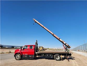 GMC C6500 Flatbed Roofing Conveyor Truck With 31' Boom