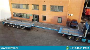 Es-ge 3-axle flat extendable trailer, friction steering