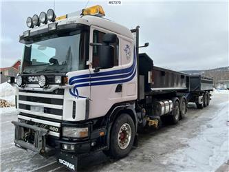 Scania Hooklift R144GB6X2NZ460 with hooklift body and gra
