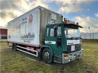 Volvo FL 614 4X2 Box truck with tail lift, SEE VIDEO