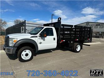 Ford F550 12ft Flatbed With Stakesides (4x4)