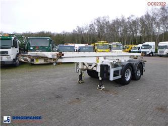 Robuste Kaiser 2-axle container chassis 20 ft + tipping