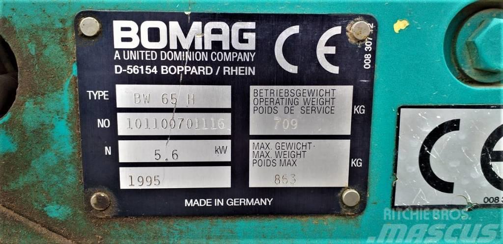  Walec wibracyjny prowadzony BOMAG BW 65 H Bogserande Vibratorvältar
