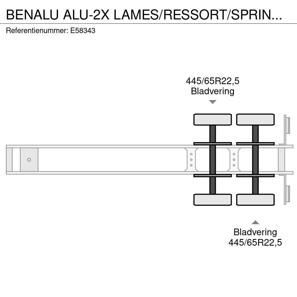 Benalu ALU-2X LAMES/RESSORT/SPRING/BLAD Tipptrailer