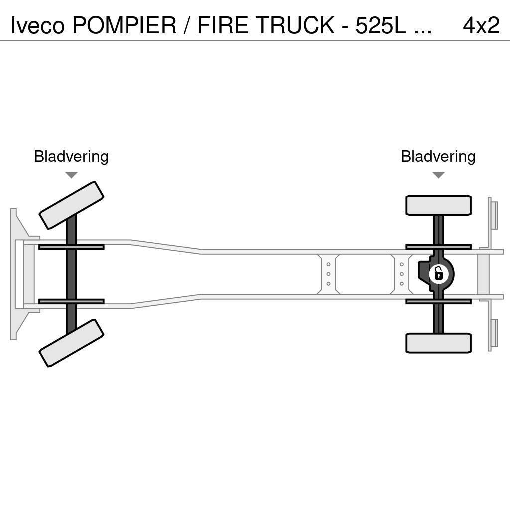 Iveco POMPIER / FIRE TRUCK - 525L TANK - LIGHT TOWER - G Brandbilar