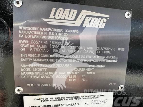 Load King LK25TT TILT DECK TRAILER, 50K CAPACITY, SPRING RID Låg lastande semi trailer