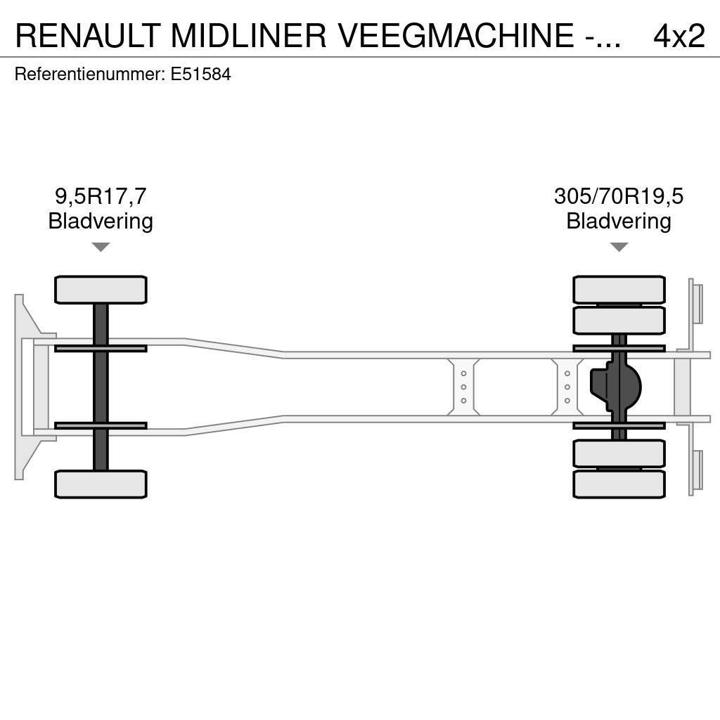 Renault MIDLINER VEEGMACHINE - BALAYEUSE Sopmaskiner