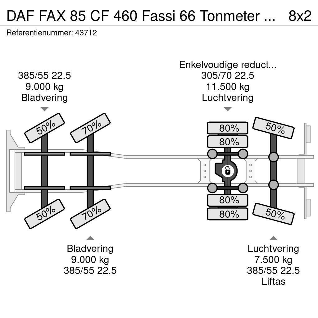 DAF FAX 85 CF 460 Fassi 66 Tonmeter laadkraan Allterrängkranar