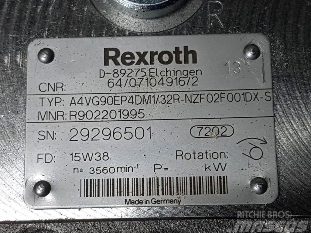 Rexroth A4VG90EP4DM1/32R-R902201995-Drive pump/Fahrpumpe Hydraulik