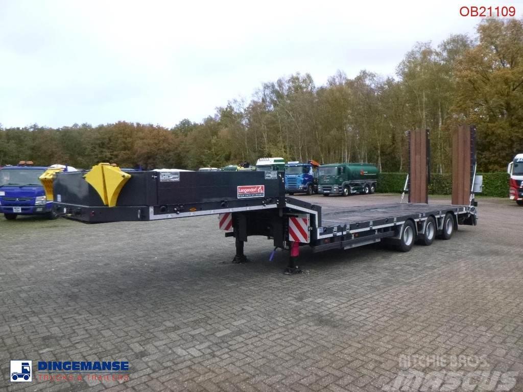 Langendorf 3-axle semi-lowbed trailer 48T ext. 13.5 m + ramps Låg lastande semi trailer