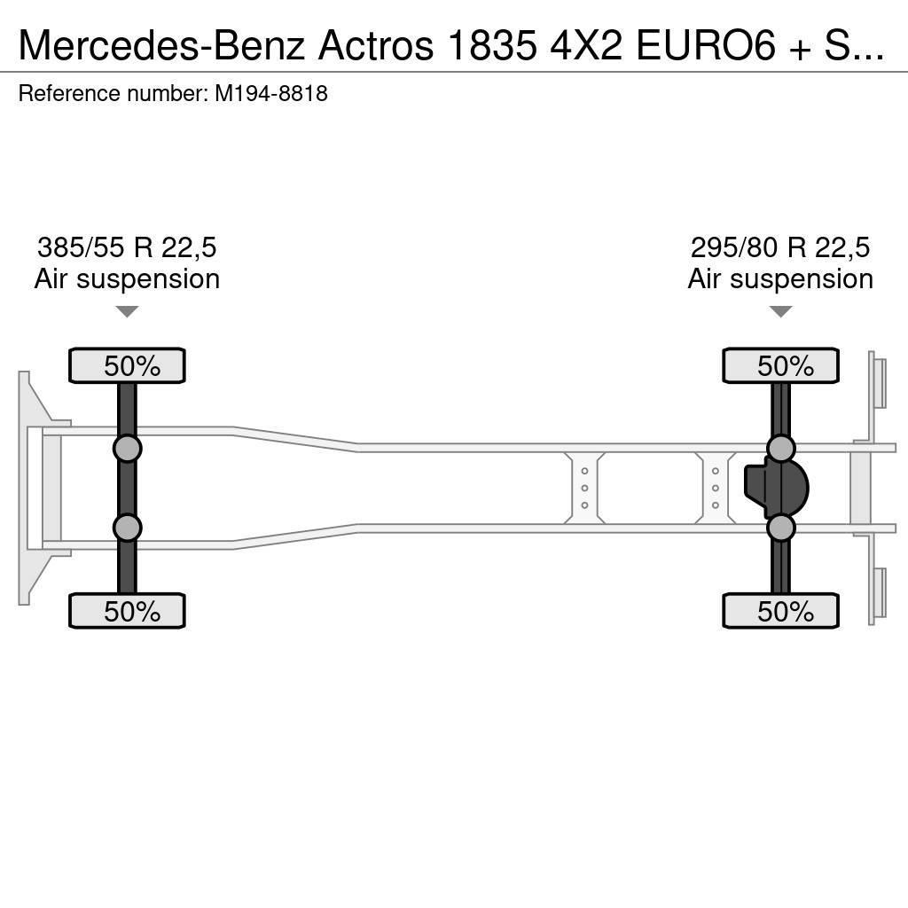 Mercedes-Benz Actros 1835 4X2 EURO6 + SIDE OPENING + ADR Skåpbilar